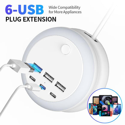 6-Port Multi-Device Charging Station
